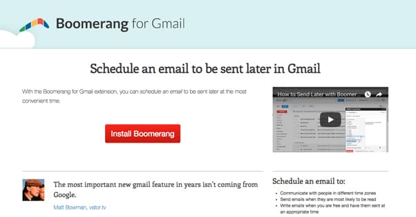 Boomerang Gmail