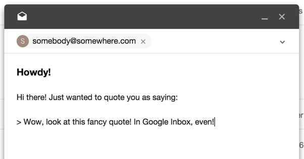 Adding a Quote in Gmail