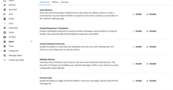 Gmail Advanced Features