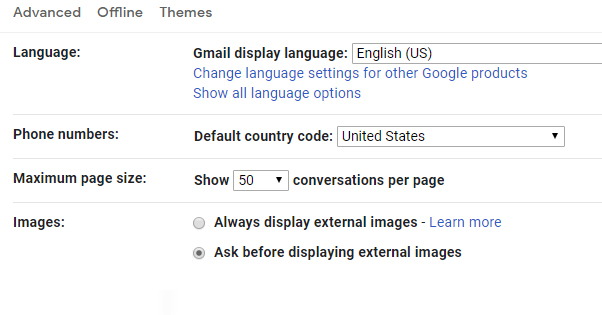 Load External Images Gmail