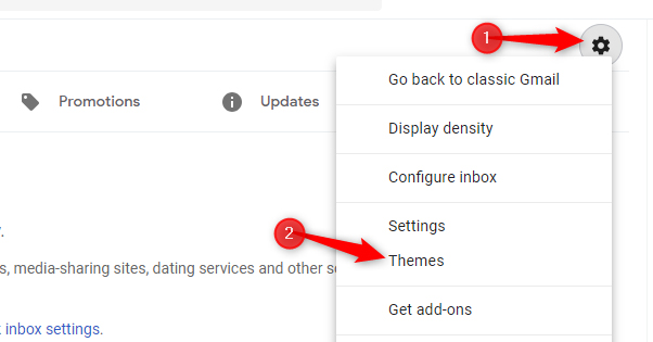 Change Theme in Gmail