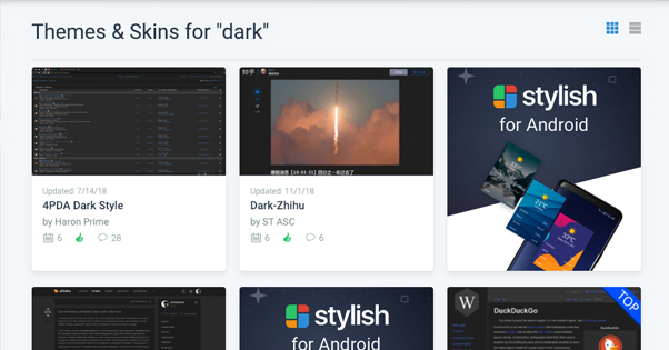 Dark Themes Userstyles