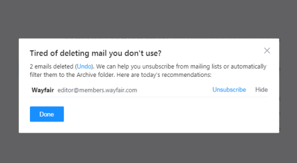 how to unsubscribe from emails gmail at once