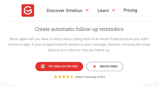 Gmelius Follow Up Reminders