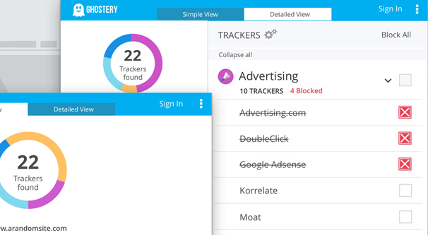 Ghostery Email Tracking