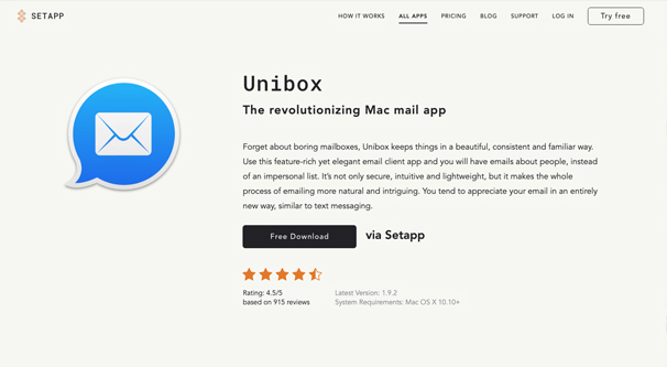 unibox email client