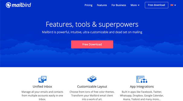 Mailbird Homepage