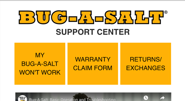 Bug-a-salt Contact Page